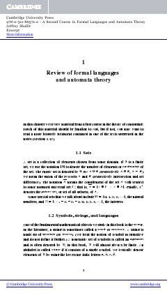 بررسی نظریه رسمی زبان ها و ماشین