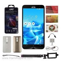 گوشی موبایل ایسوس به همراه باندل دو سیم کارت - ظرفیت 32 گیگابایت Asus Zenfone 2 ZE551ML Dual SIM Plus Miracle Bundle 32GB Mobile Phone