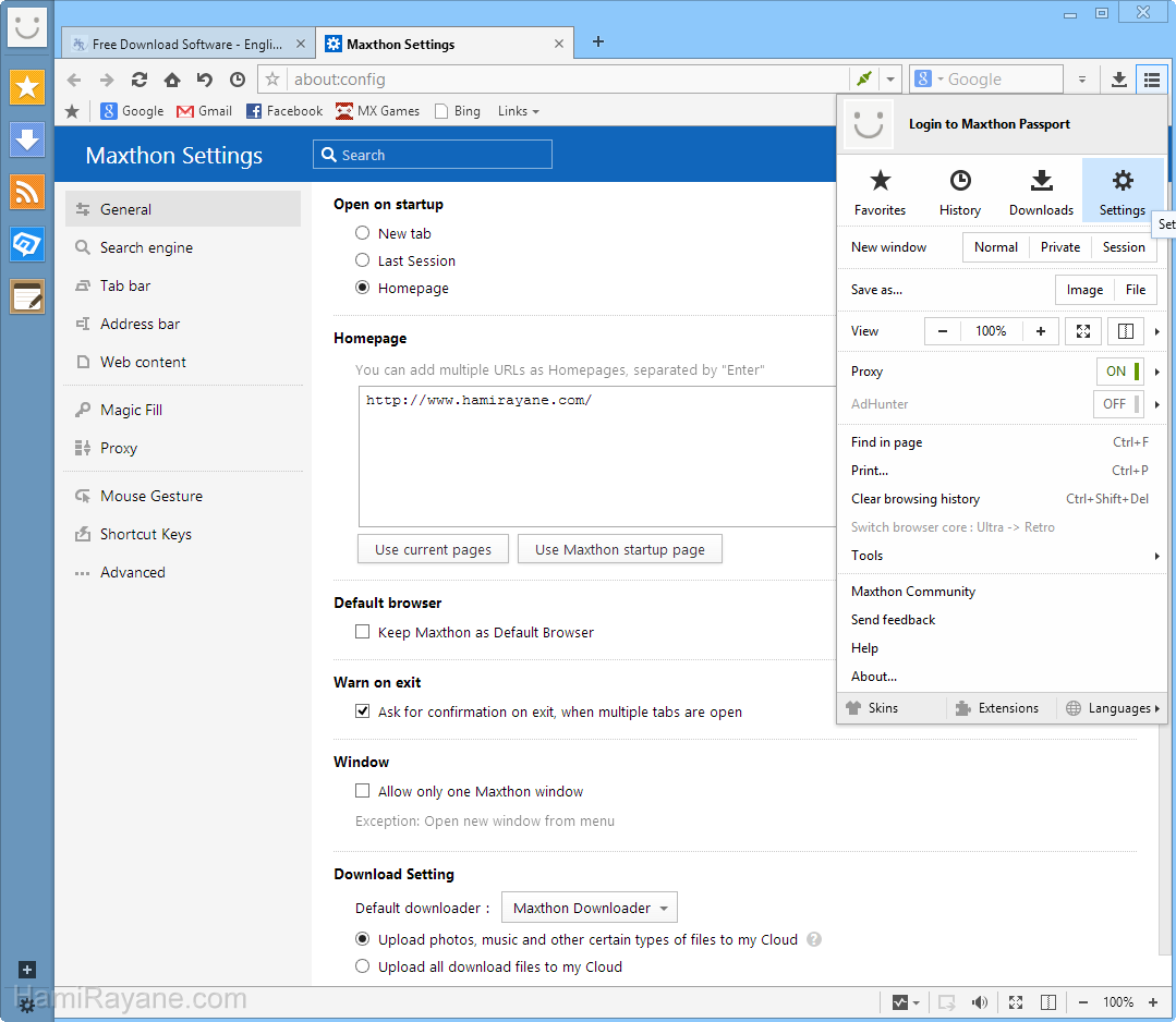 Maxthon Cloud Browser 5.2.7.1000 그림 3