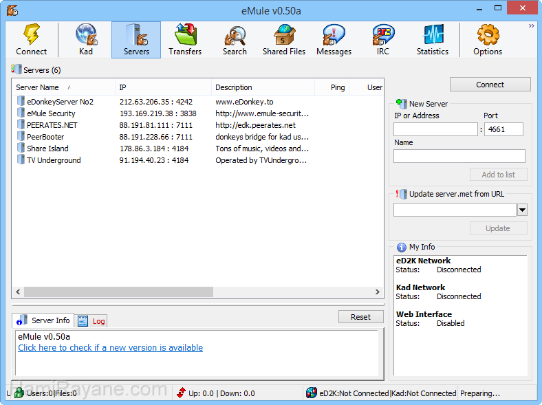 eMule 0.50b Beta 1 Imagen 9