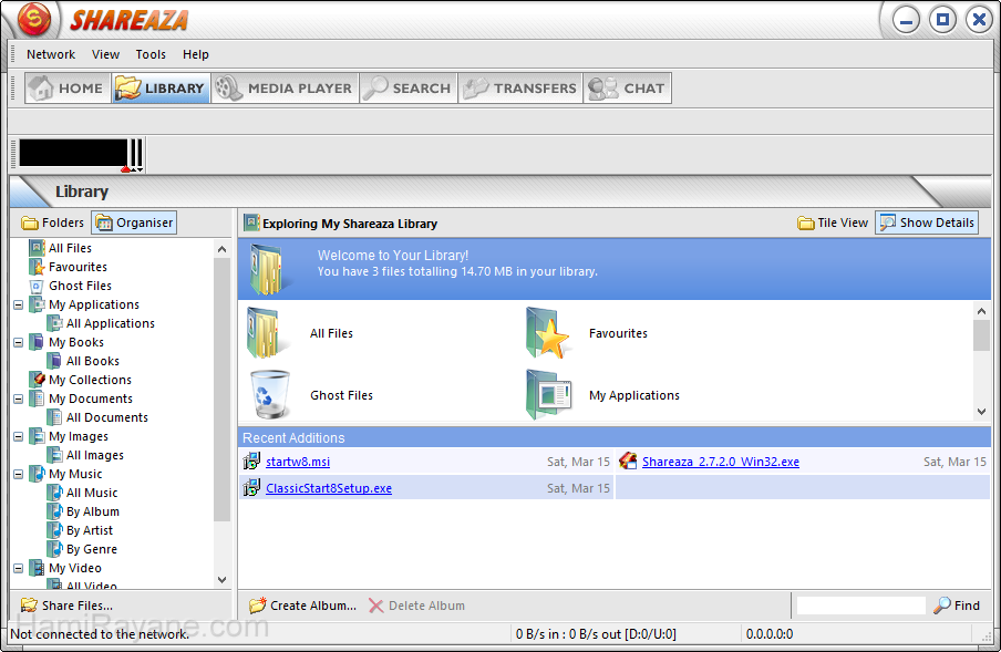 Shareaza 2.7.10.2 Immagine 3