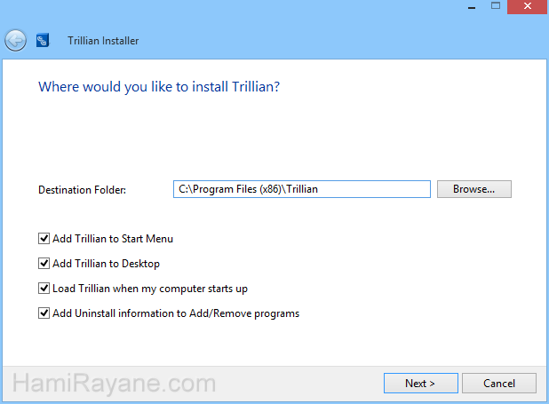 Trillian 6.1.0.17 그림 2