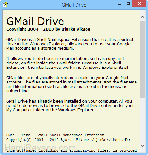 GMail Drive 1.0.20 Picture 2