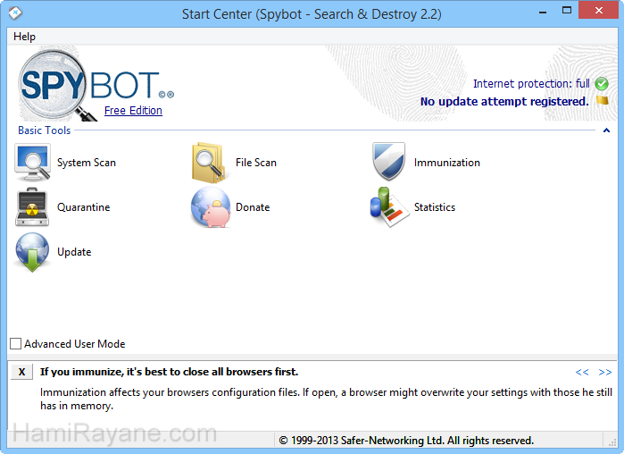 Spybot Search & Destroy 2.7 Image 2