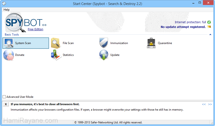 Spybot Search & Destroy 2.7 Resim 3