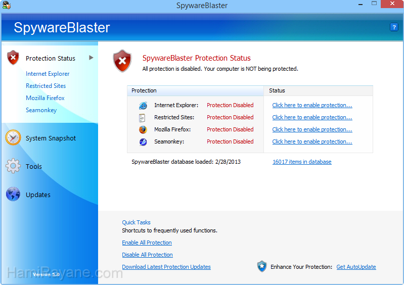 SpywareBlaster 5.5 Picture 2