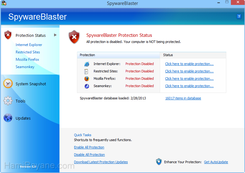 SpywareBlaster 5.5