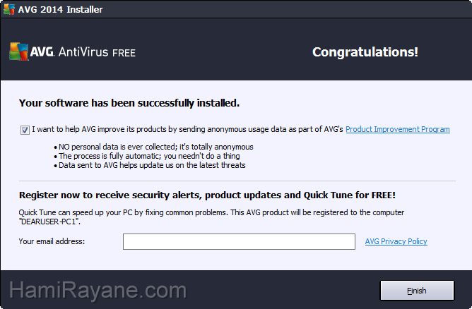 AVG AntiVirus Free 17.7.3032 (32-bit)