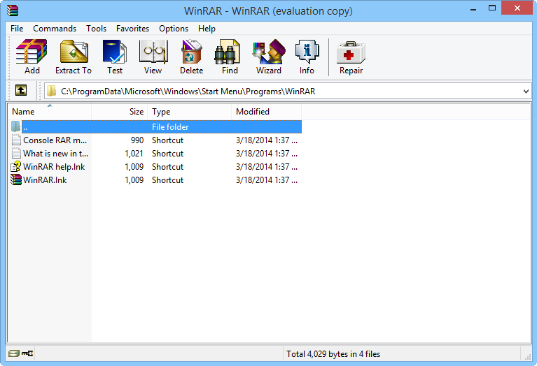 WinRAR 5.70 32-bit Bild 5