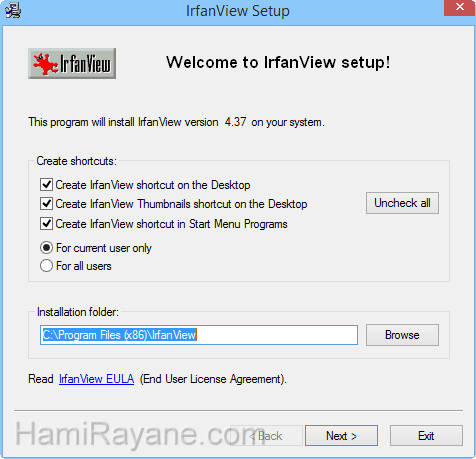 IrfanView 4.38 Immagine 1