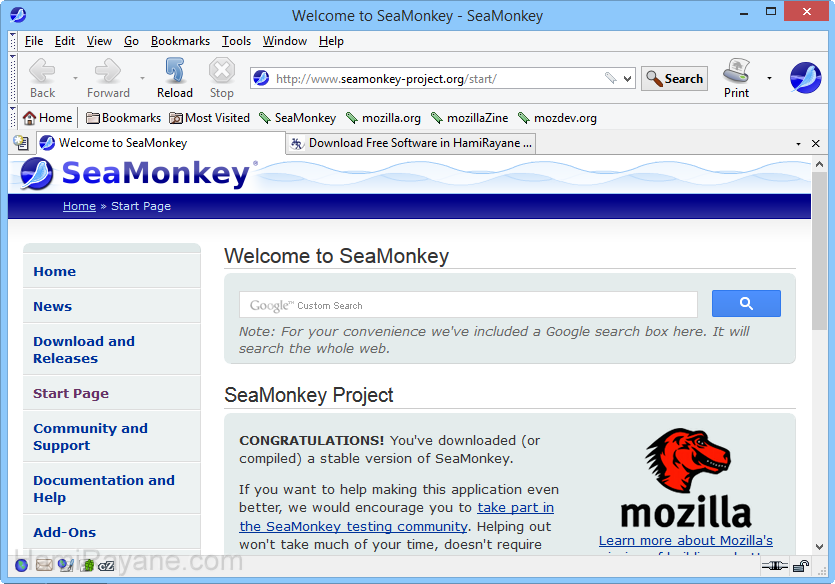 SeaMonkey 2.49.4 Immagine 1
