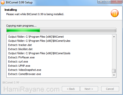 BitComet 1.55 File Sharing P2P Client Immagine 7