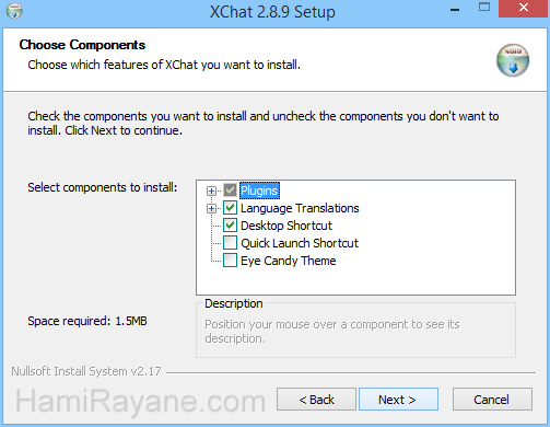 XChat 2.8.9 Resim 2