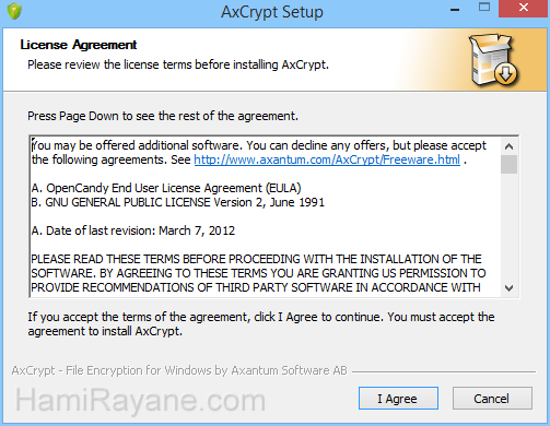 AxCrypt 2.1.1573.0 Imagen 1