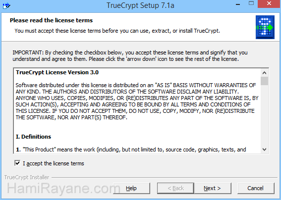 TrueCrypt 7.2 그림 1