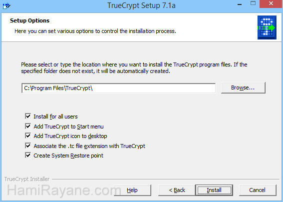 TrueCrypt 7.2 그림 3