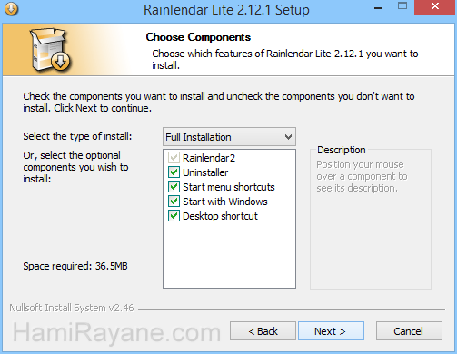 Rainlendar 2.14.3 Beta 158 그림 2