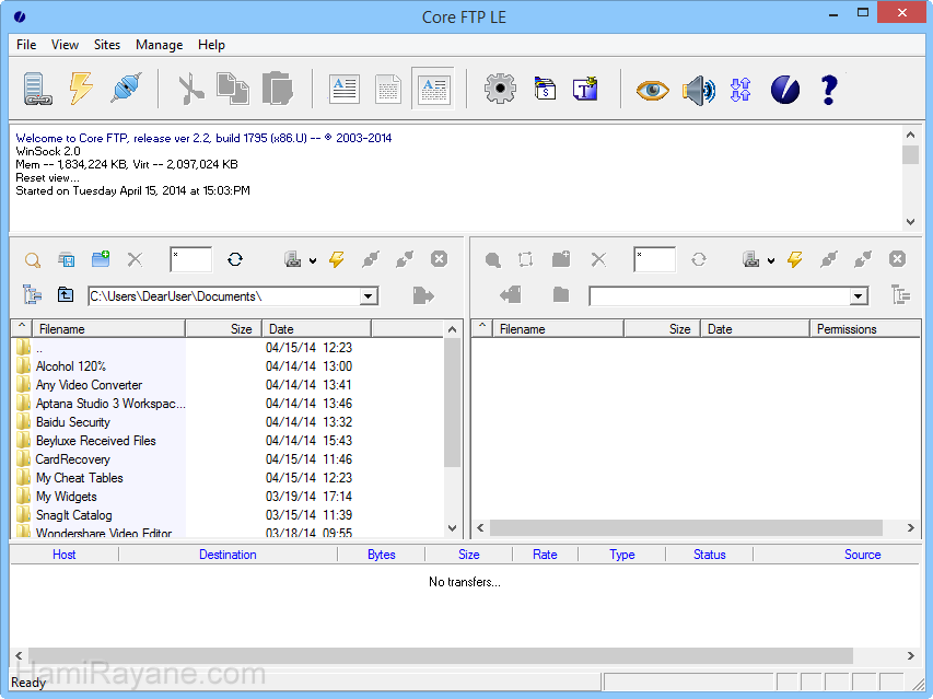 Core FTP LE 2.2 (Build 1931) Bild 6