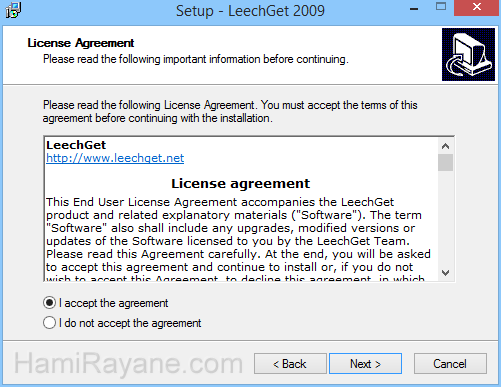 LeechGet 2009 Version 2.1 그림 2