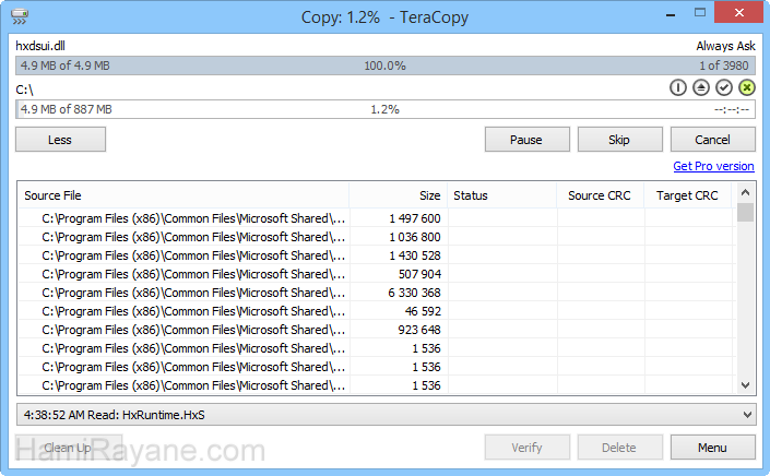 TeraCopy 3.26 Immagine 5