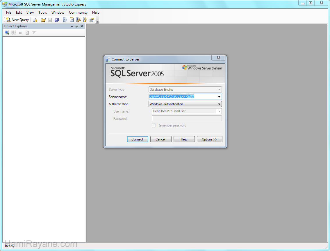 SQL Server 2008 Management Studio Express Resim 8
