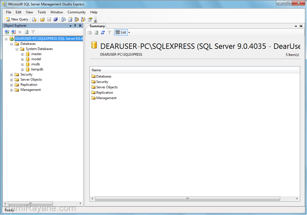 SQL Server 2008 Management Studio Express صور 9