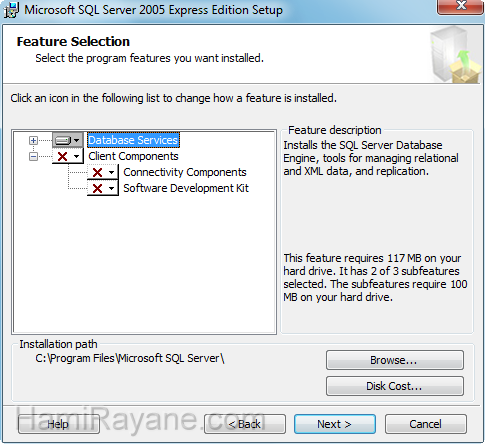 SQL Server 2005 Express SP3 Imagen 10