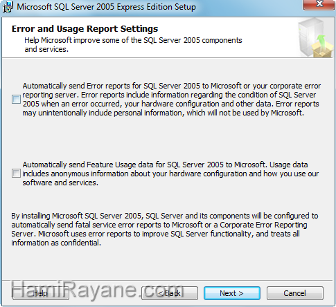 SQL Server 2005 Express SP3 Imagen 14