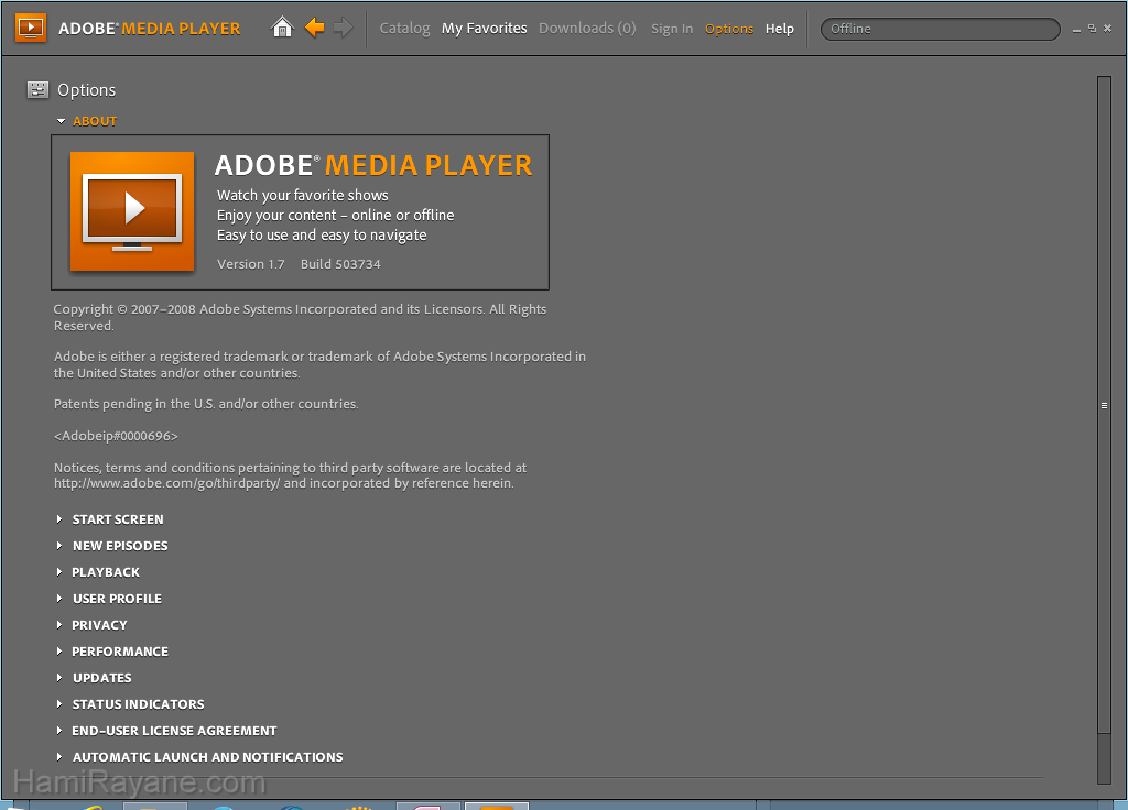 Adobe Media Player 1.7 صور 7