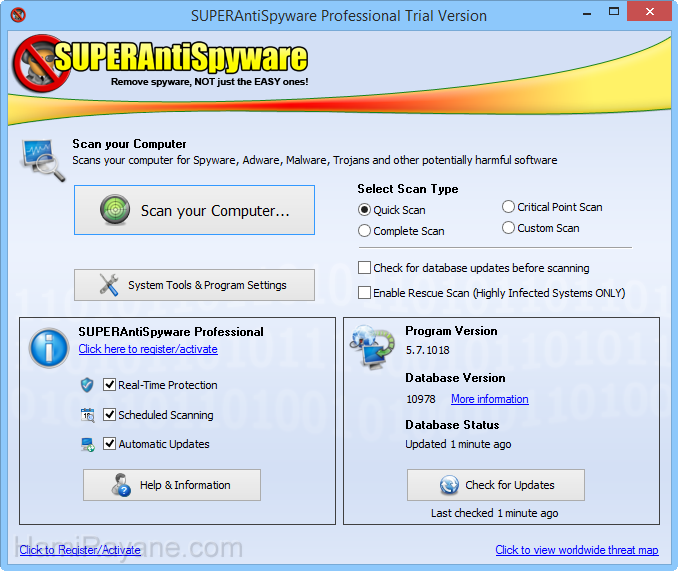 SUPERAntiSpyware 8.0.1028 Resim 2