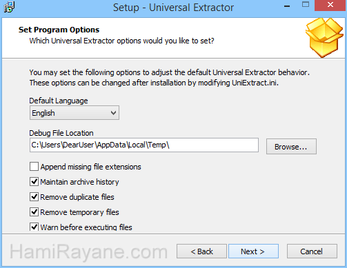 Universal Extractor 1.6.1 Image 5