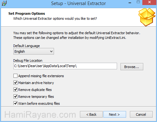 Universal Extractor 1.6.1 Immagine 5