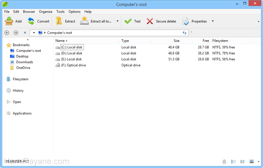 PeaZip 6.6.1 64-bit Resim 9