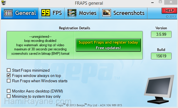 Fraps 3.5.99 Build 15625 Immagine 5