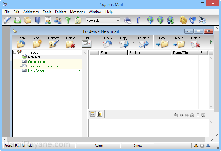 Pegasus Mail 4.73 Immagine 9