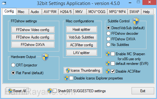 ADVANCED Codecs 8.7.5 Windows 7 Codecs 그림 13