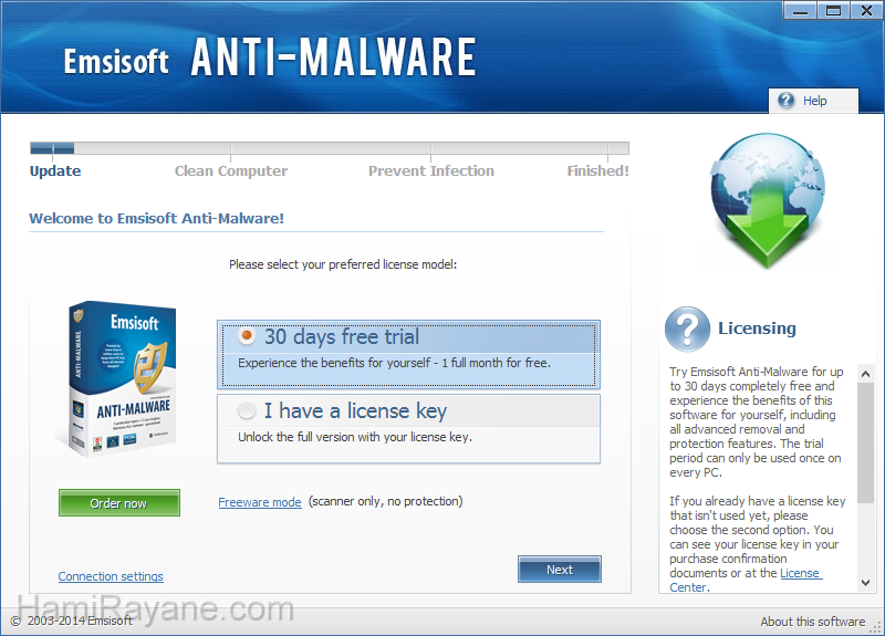 Emsisoft Anti-Malware 2018.4.0.8631 Immagine 4