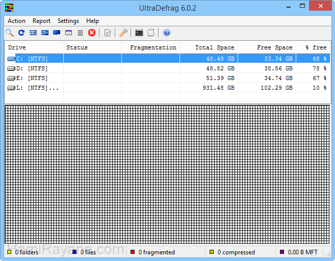 UltraDefrag 7.1.0 (64-bit) 그림 8