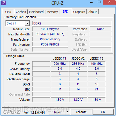 CPU-Z 1.83 Imagen 13