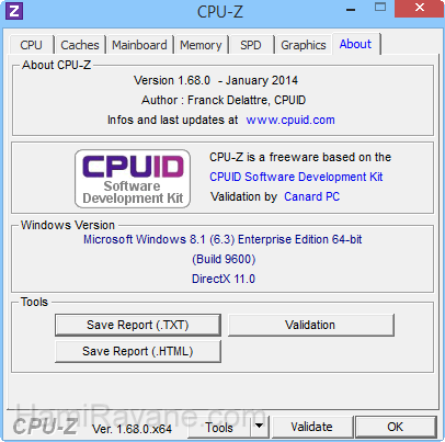 CPU-Z 1.83 Imagen 15