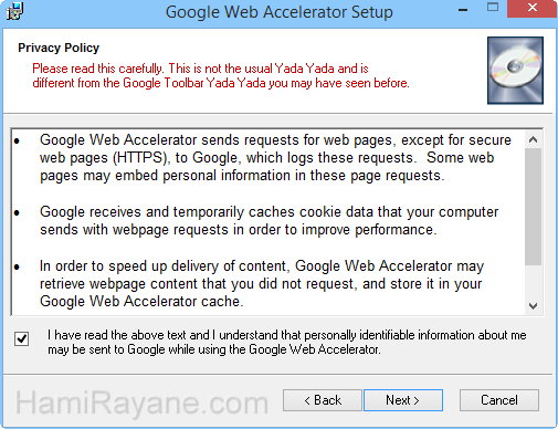 Google Web Accelerator 0.2.70 Obraz 3