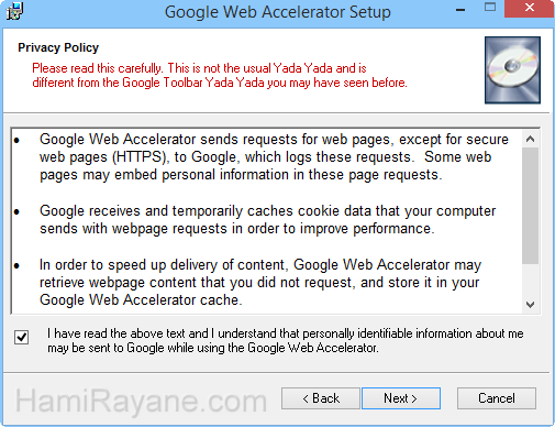 Google Web Accelerator 0.2.70