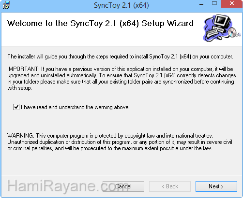 SyncToy 2.1 (64-bit) Imagen 1