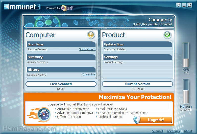 Immunet Protect Free 6.2.0.10768 عکس 8