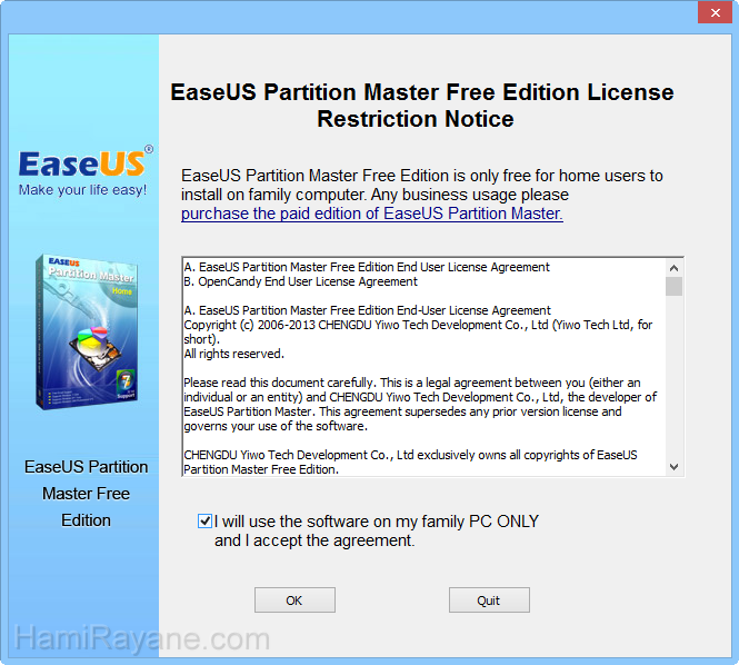 EASEUS Partition Master Home Edition 13.0 for PC Windows Resim 1