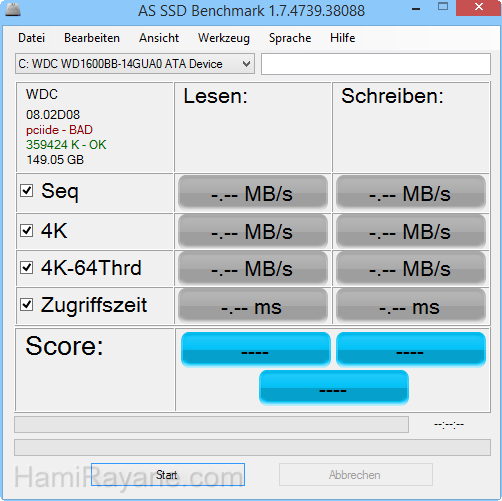 AS SSD benchmark 2.0.6694 عکس 2