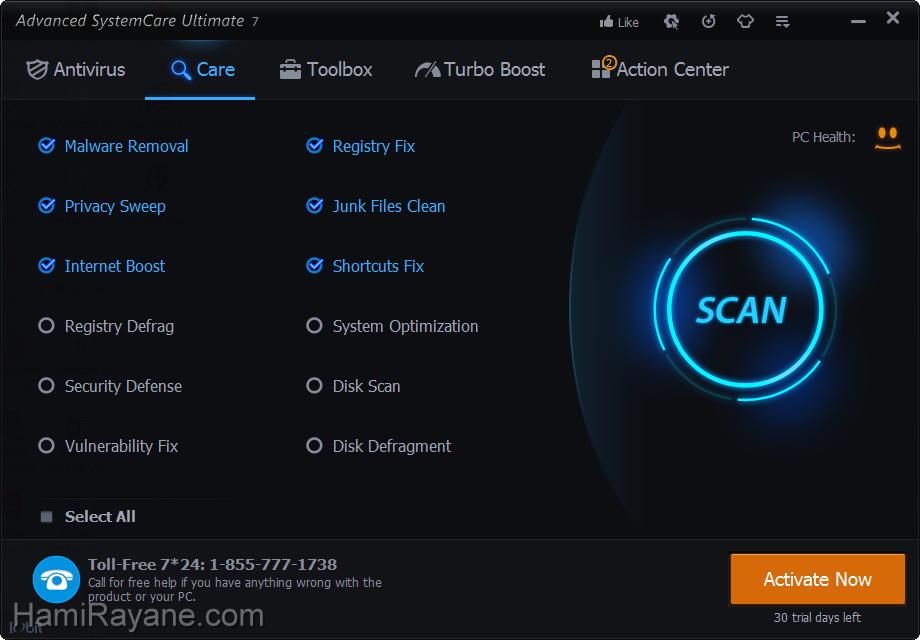 Advanced Systemcare Ultimate 12.1.0.120 Antivirus Immagine 15