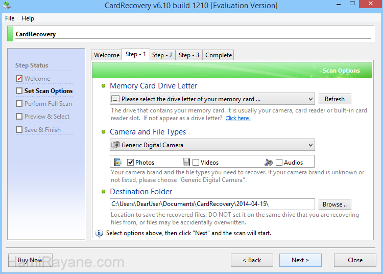 CardRecovery 6.10 Build 1210 Resim 7