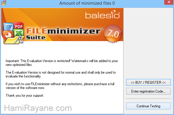 FILEminimizerSuite 7.0 Obraz 10