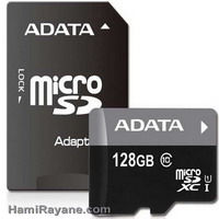 کارت حافظه ای دیتا Adata Premier Class 10 UHS-I U1 30MBs microSDXC 128GB